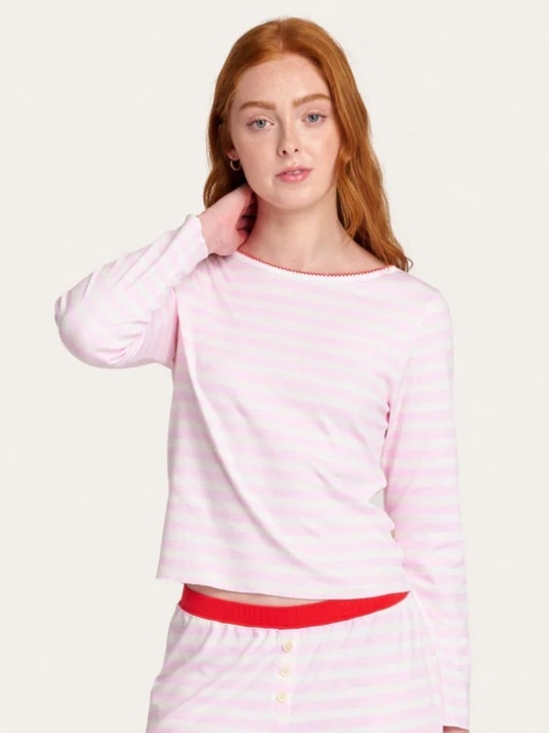 Cozyland Tops - Cozyland Ellie PJ Top in Candy Cane
